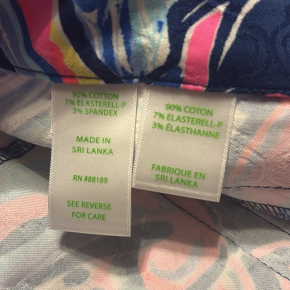 LILLY PULITZER Kelly Ankle Pants in Pink/Blue Size 12 — SIMPLY GORGEOUS!!! - Picture 10 of 10